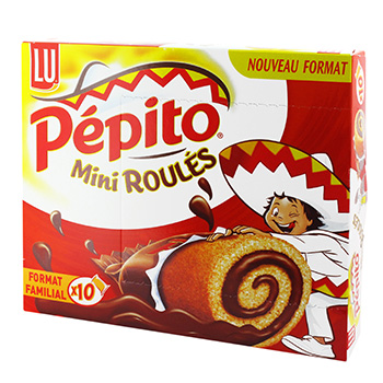 PEPITO mini roules au chocolat, 10 pieces