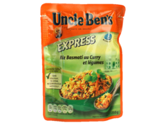 Uncle Ben's riz express basmati au curry et legumes 250 g