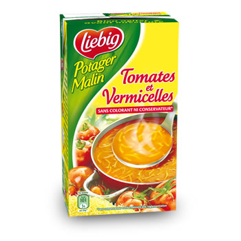 Soupe Liebig Potager Malin Tomates et vermicelles 1l