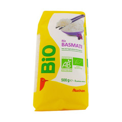 riz basmati bio auchan 500g