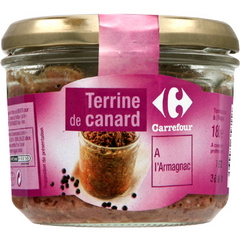 Terrine canard à l'Armagnac Carrefour