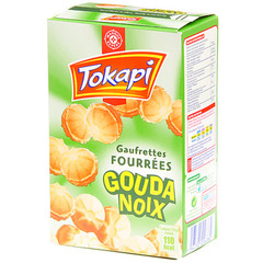 Biscuits Tokapi Gaufrettes Fourres gouda noix 75g