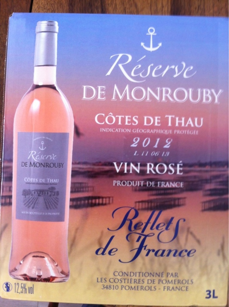 Vin rosé Côtes de Thau Reflets de France