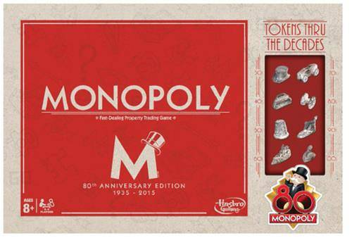 Hasbro Monopoly Vintage 80 ans le jeu