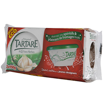 Fromage ail fine herbe Tartare 70%mg 2x150g