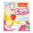 Gourde de fruits fraise banane yaourt bio Au yaourt 4 x 85 g 10.09€/pièce