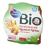 Assiette bio Mots d'Enfants Légumes agneau - 12 mois 230g