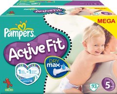 Pampers - 81212867 - Active Fit Couches - Taille 5 Junior (11-25 Kg) - Megapack X93 Couches