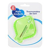 Thermomètre bain Mots d'Enfants Vert x1