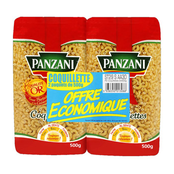 PROMO - Panzani coquillettes 2x500g