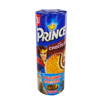 LU, Prince - Biscuit fourré goût chocolat, le paquet de 300 g
