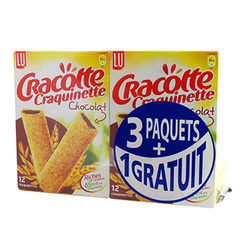 Cracottes Lu Craquinette Chocolat 3 4x200g