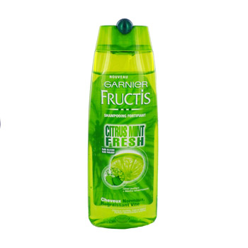 Fructis, Shampooing Citrus Mint Fresh chvx normaux regraissant vite, le flacon de 250 ml
