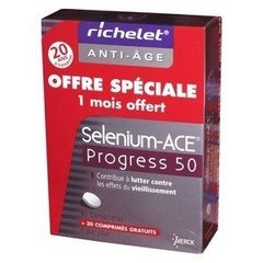 Richelet Protection Cellulaire Selenium-Ace Optimum 50+ 90 Comprimés + 30 Comprimés Offerts