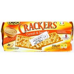 Crackers aux céréales et sésame