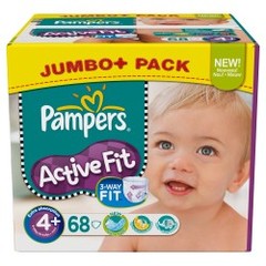 Couches Pampers Active Fit Jumbo box T4 + x68