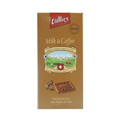 Chocolat au lait aux pepites de cafe VILLARS, 100g