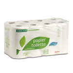 papier toilette blanc double epaisseur ecologique x16 auchan