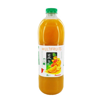 Jus multifruits 2 L Pur jus.