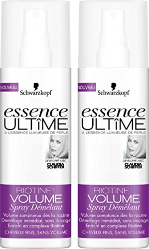 Spray démêlant, Biotine + volume, Cheveux fins, Sans volume