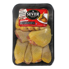 Fricassée de poulet fermier jaune, SAINT SEVER, barquette, 850g