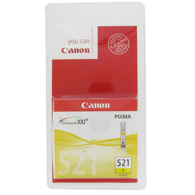 Canon, Cartouche pgi521, la cartouche d'encre jaune