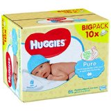 Huggies Lingettes Pure X10 Packs