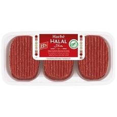 Steak hache Socopa Pur boeuf halal 15%mg 6x100g