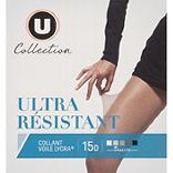 Collant voile ultra r�sistant U COLLECTION, noir, taille 4