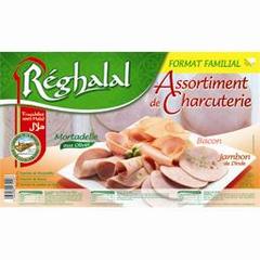 Reghalal, Assortiment de charcuterie halal, les 12 tranches - 280 g
