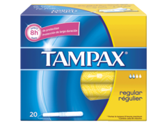 Tampons avec applicateurs Regulier TAMPAX Compak, 20 unites