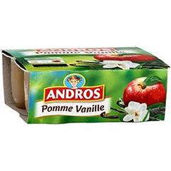 Dessert fruitier pomme vanille ANDROS, 4x100g