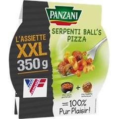 Panzani, Serpenti Ball's pizza, la barquette de 350 g