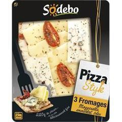 Sodebo pizza style 3 fromages 220g