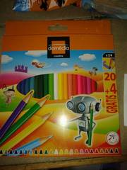 Domedia Creative, Crayons de couleur, l'etui de 20 crayons