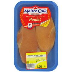Escalope de poulet Maitre Coq Jaune x2 240g