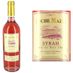 Vin de pays d'Oc Syrah rose ROCHE MAZET cuvee 2009, 75cl