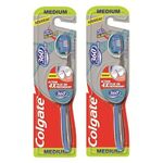 Lot de 2 paquets de brosse a dents action interdentaire medium Lot de 2 paquets de brosse a dents action interdentaire medium