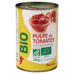pulpe de tomates bio auchan 240g