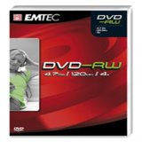 DVD-RW 4x EMTEC, 5 unites en boitier video box