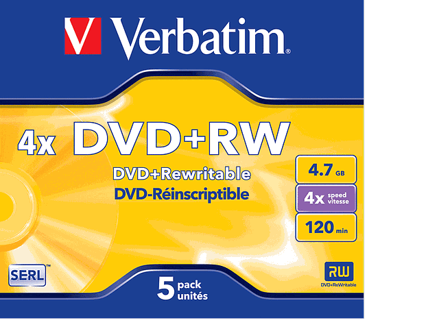 DVD + RW (4,87 Go / 120min) - CD Reinscriptible