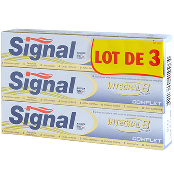 Dentifrice Signal Integral 8 Complet 3x75ml