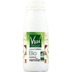 Yaourt bio a boire saveur vanille VRAI, 250g