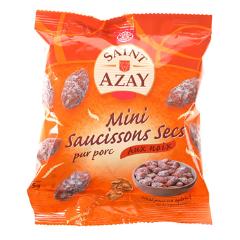 Mini Saucissons secs Saint Azay Aux noix - 75g