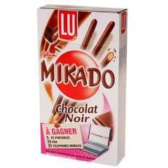 MIKADO chocolat noir, 75g
