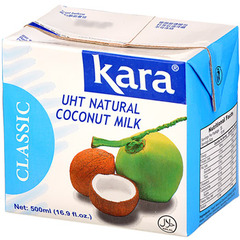 Kara, Lait de coco, la brique de 500 ml