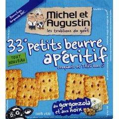 Michel et Augustin, Petits beurre apéritif au gorgonzola et aux noix, le paquet de 100 g