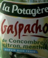 Gaspacho de concombre,citron et menthe LA POTAGERE, 1 litre