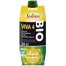 Melange de 4 huiles vierges bio Viva 4 SOLEOU, 50cl