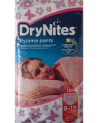 Sous-vêtements de nuit DryNites Filles - 8/15 ans : 25-57 kg